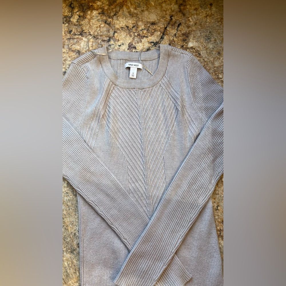 Nine West Gray sparkle Women's Sweater